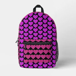 Mochila Impresa Corazones