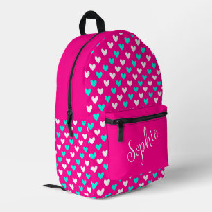 Mochila Impresa Corazones Personalizados