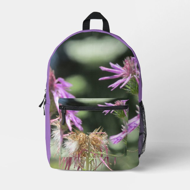 Mochila Impresa Corfu Lilac Wildflowers (Anverso)