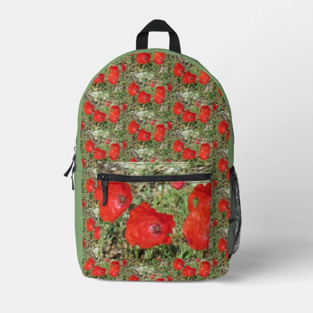 Mochila Impresa Corfu Red Poppies (Anverso)