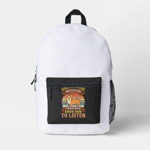 Mochila Impresa Corgi Dogs Do Speak Vintage Quote