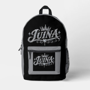 Mochila Impresa Corona de diamantes de lujo LUINA regalo de nombre