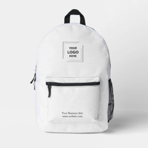 Mochila Impresa Corporativo   Logotipo Empresa Minimalista Blanco 