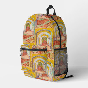 Mochila Impresa Corredor del Asilo de Van Gogh Arte Impresionista 