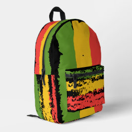 Mochila Impresa Cortar rayas de rasta rugosas y empapadas y abrir
