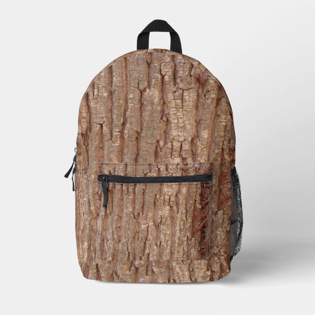 Mochila Impresa corteza de árbol (Anverso)