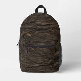 Mochila Impresa Corteza de Nogal Oscuro | Camuflaje de Cazador de