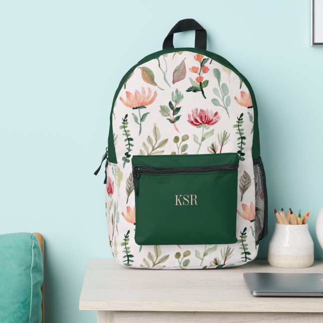 Mochila Impresa Country Floral Monogram  (Subido por el creador)