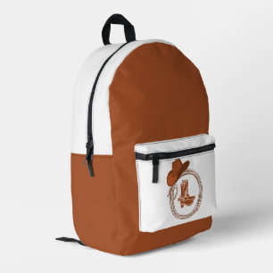 Mochila Impresa Cowboy Boots, una vaquera del desierto del Boho