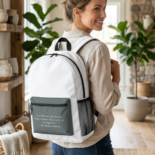 Mochila Impresa Crea Tu Propia Cita Motivacional Inspiradora