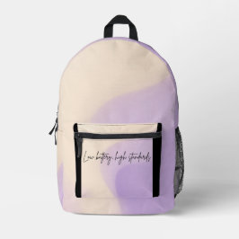 Mochila Impresa Cream and pale lilac tones AI Print Cut Sew Bag
