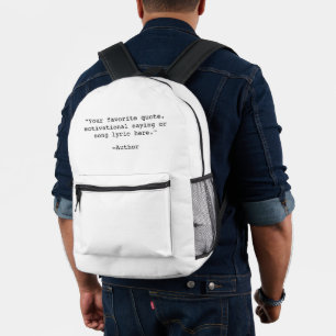 Mochila Impresa Crear su propia cotización