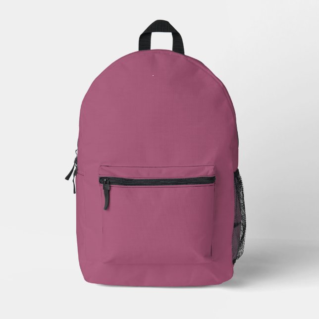 Mochila Impresa Crear su propio rosado (Anverso)