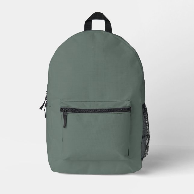 Mochila Impresa Crear su propio verde de ejército (Anverso)