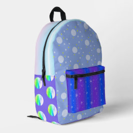 Mochila Impresa Creativo azul brillante