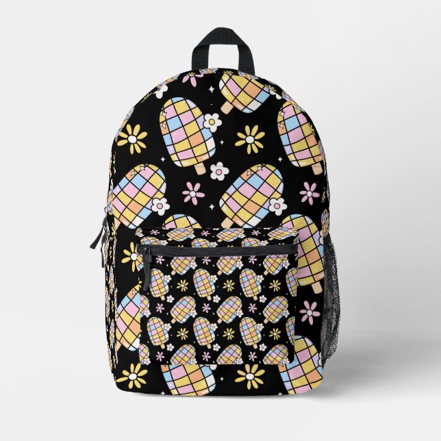 Mochila Impresa Crema de hielo floral dulce - Modelo de verano cap (Anverso)