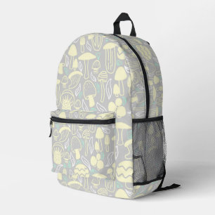 Mochila Impresa Crema gris hongo