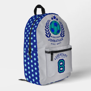 Mochila Impresa Crest de Balón de Fútbol   Regalos para Fanáticos 