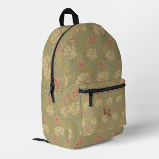Mochila Impresa Crisantemo de óxido azul de William Morris