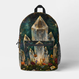 Mochila Impresa Cristales transparentes
