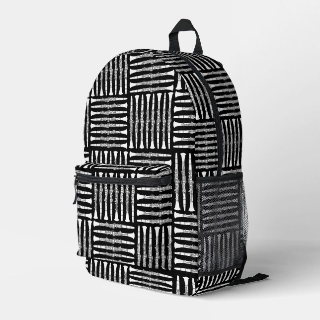 Mochila Impresa Crosshatch Clarinet blanco (Esquina derecha trasera )