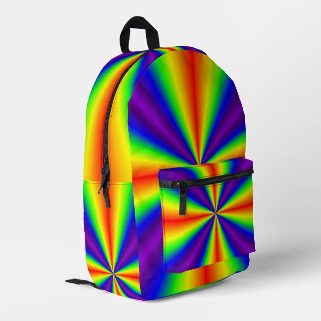 Mochila Impresa Cruz del Arcoiris (Esquina izquierda trasera)