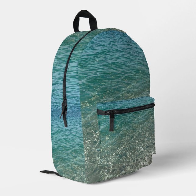 Mochila Impresa Crystal Water Beach Vibe (Esquina izquierda trasera)