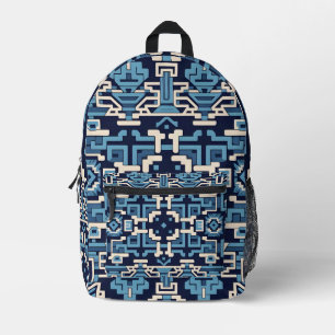Mochila Impresa Cuadrícula de templo