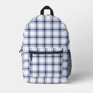 Mochila Impresa Cuadro náutico azul y blanco