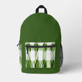 Mochila Impresa Cuadro verde