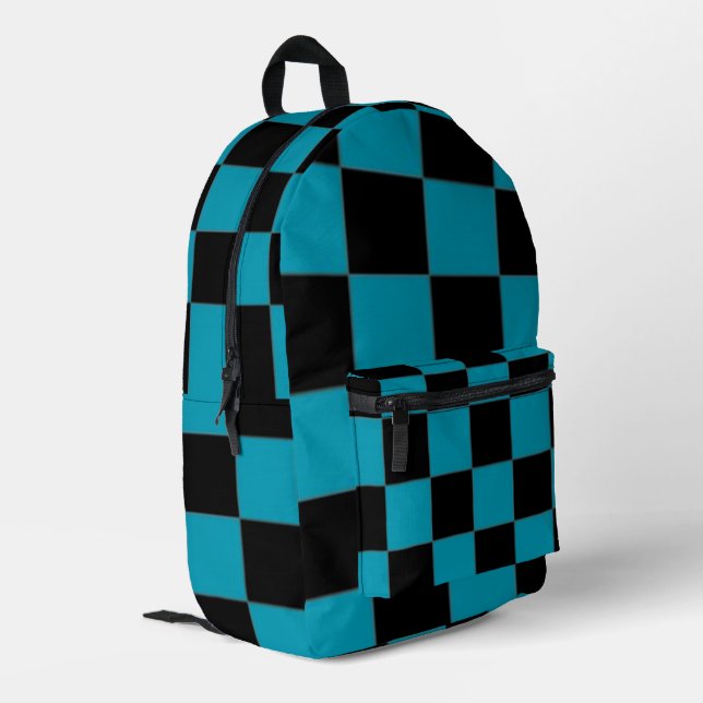 Mochila Impresa Cuadros (Esquina izquierda trasera)