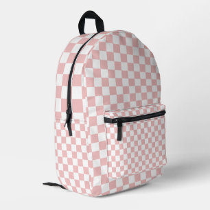 Mochila Impresa Cuadros de bebé rosa escolar