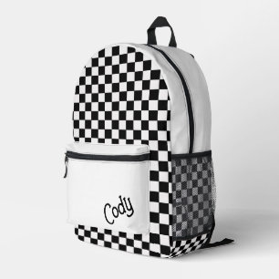 Mochila Impresa Cuadros personalizados en negro y blanco
