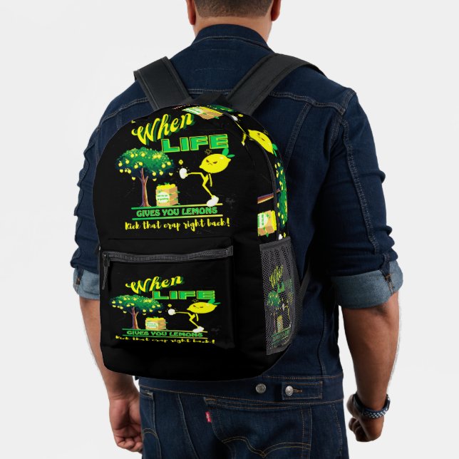 Mochila Impresa Cuando la vida te da una cita graciosa de Lemons (Insitu (Modelo))