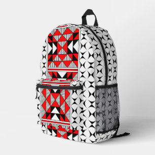 Mochila Impresa Cuatro montañas en rojo
