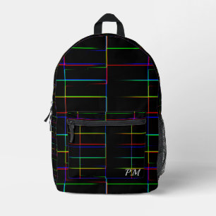 Mochila Impresa Cubierta negra de la paleta de la novela