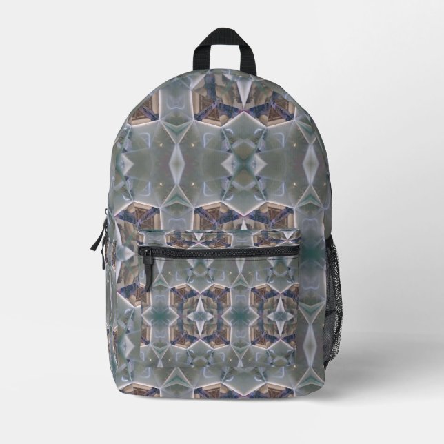 Mochila Impresa Cubos de formas simétricas (Anverso)