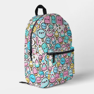 Mochila Impresa Cuello de helado y doodles de popsicle