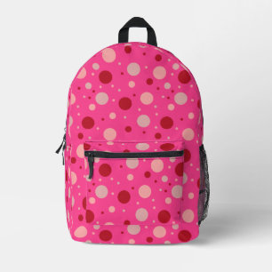 Mochila Impresa Cuidado Punto Rosa Caliente