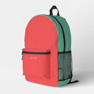 Mochila Impresa Custom Modern Coral Minimalist