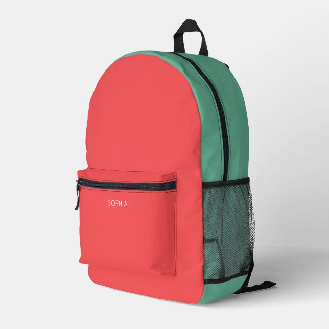 Mochila Impresa Custom Modern Coral Minimalist (Esquina derecha trasera )