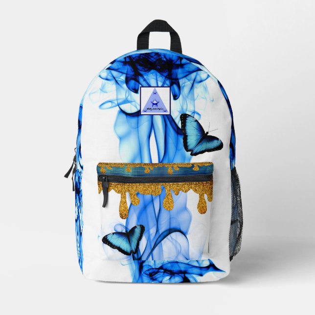 Mochila Impresa Custom Print Backpacks | Butterflies | Backpack  (Anverso)