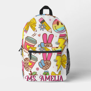 Mochila Impresa Custom Teacher Bag, Custom Back to School Bag