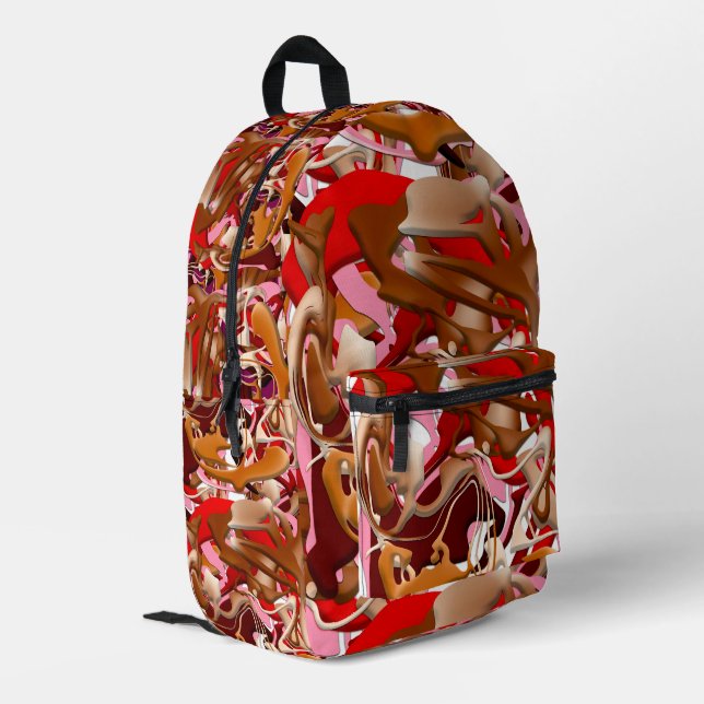 Mochila Impresa Customizable color background. (Esquina izquierda trasera)