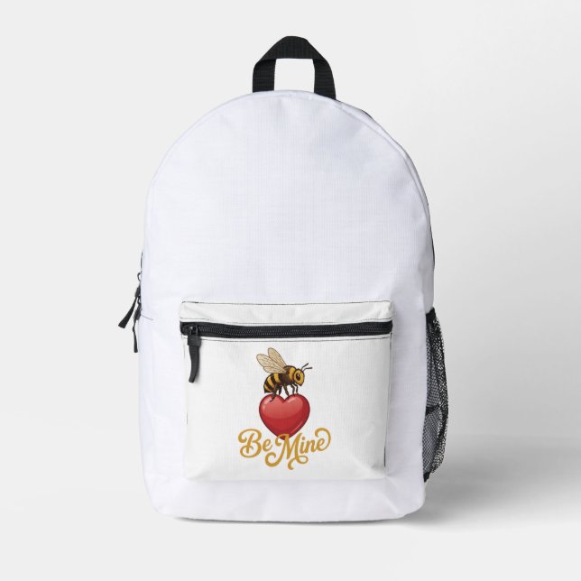Mochila Impresa Cute Be Mine Panal  (Anverso)
