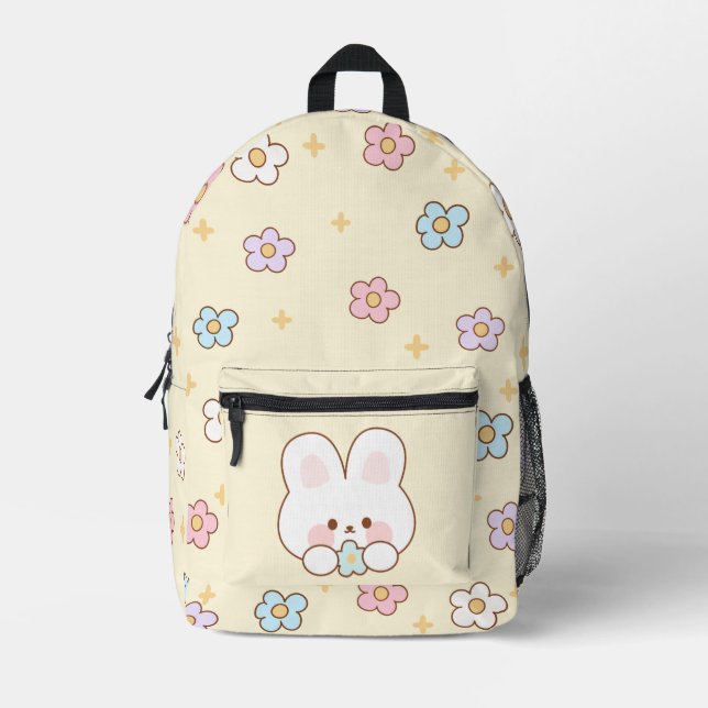 Mochila Impresa Cute Bunny Print Cut Sew Bag (Anverso)