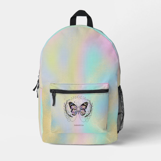 Mochila Impresa Cute Butterfly Colorful (Anverso)