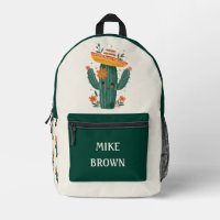 Cute Cactus con nombre personalizado Gorra mexican