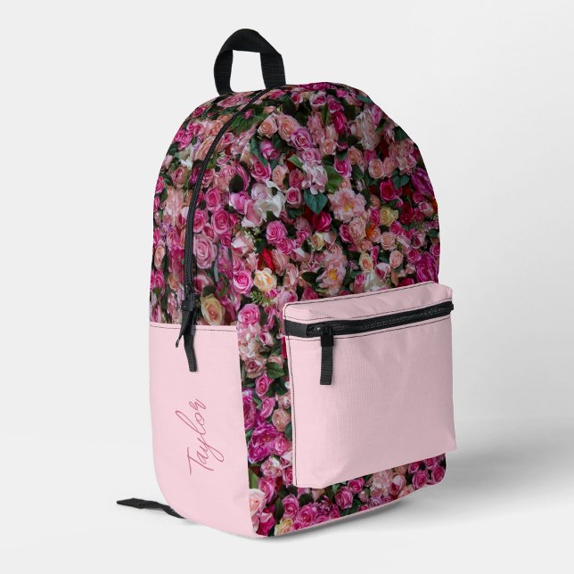 Mochila Impresa Cute Chica Pink Rose personalizado (Subido por el creador)
