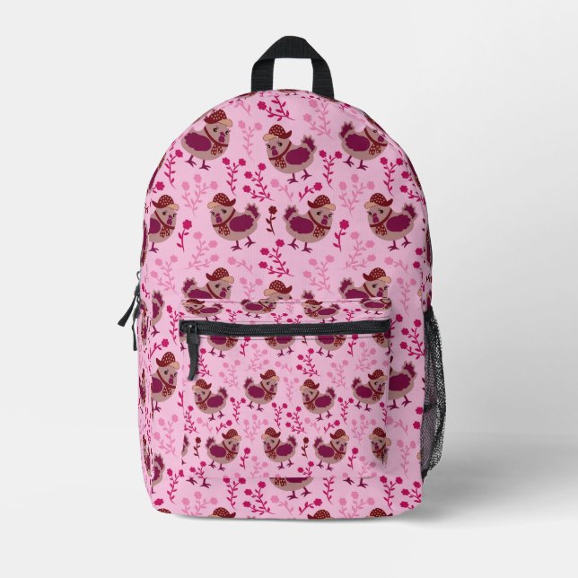 Mochila Impresa Cute Chicks (Anverso)